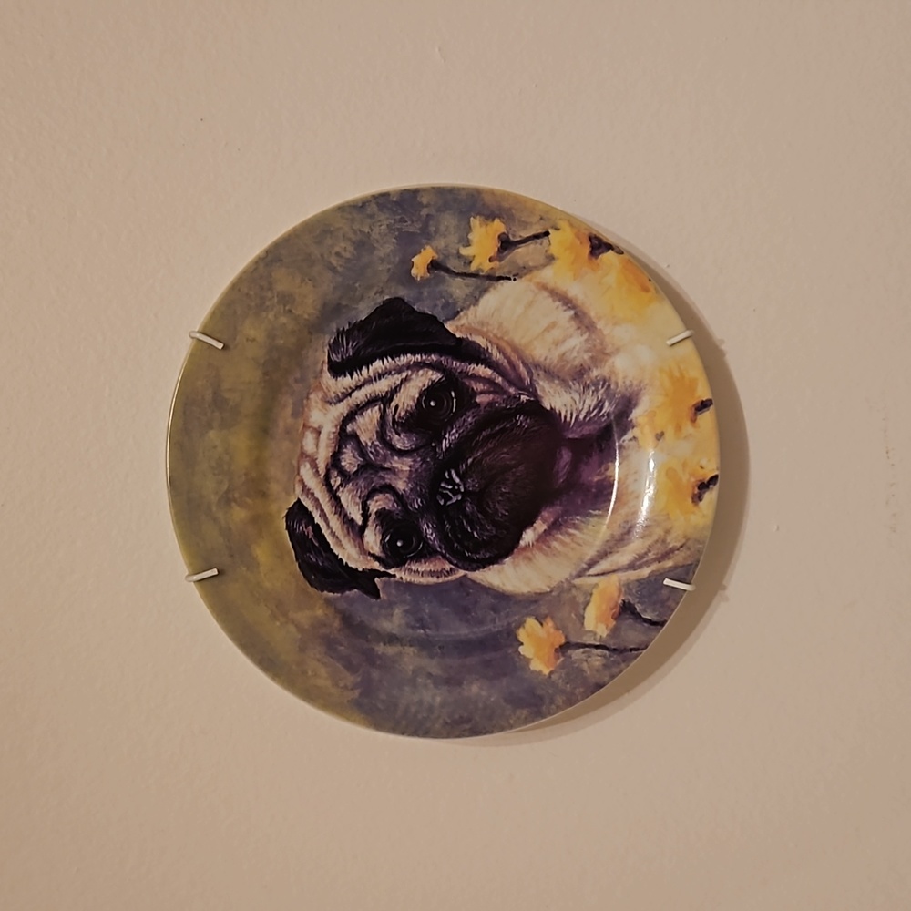 Pug decor plate